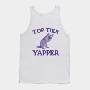 Top Tier Yapper / Raccoon Vintage Cartoon Tank Top
